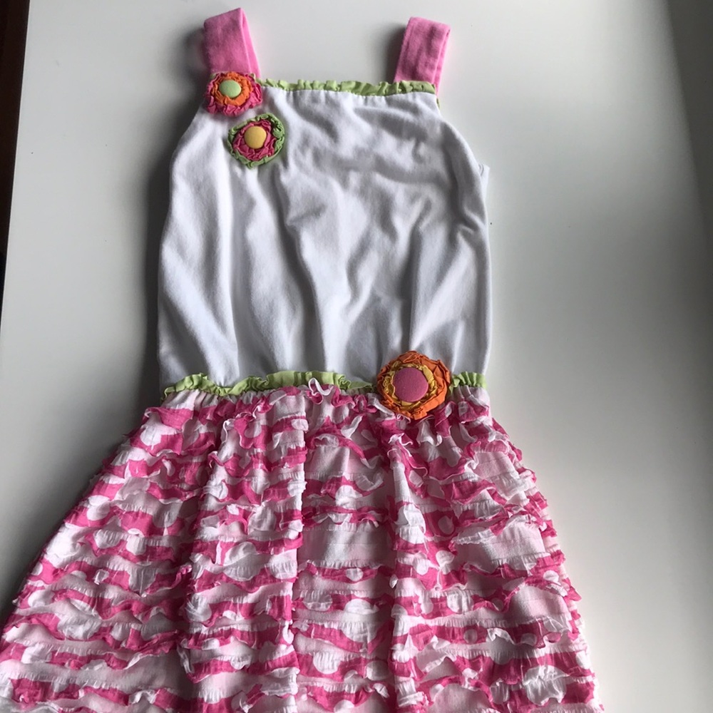 Super cute cotton tank dress with ruffles